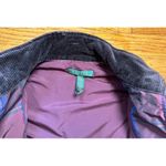 Lauren Ralph Lauren Plaid Puffer‎ Vest Purple Size Medium Zip Flaws See Photo Photo 2