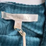 Z Supply Z Lounge Supply Green Velour Wide Strap Sports Bra Sz M Photo 4