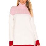 Lovers + Friends Kane Sweater Dress in Pink & Red Photo 0