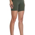 Colorfulkoala Women's High Waisted Biker Shorts with Pockets 6" Inseam Green (118) Photo 1