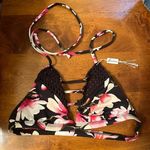 frankie's bikinis  Top, crocheted, size medium black pink. 

New Without Tags, Photo 2