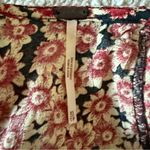 Free People Laced Up Corset Mid Sleeve Floral Mini Dress in Black Combo Size XS Photo 6