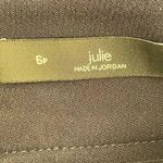 Loft  Petite Julie Viscose Blend Flat Front Navy Gold Buttons SZ 6P #1589 Photo 8