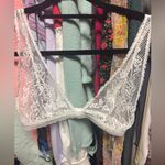 Free People  Care FP Reya Lace Bralette in Ivory Size Small NWT Retail $30 Photo 5