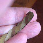 Ruby Vintage handcrafted genuine and opalite cabochon stone twist metal bracelet Photo 9