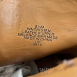 Nine West  Tristan boots women's 8.5 ankle western tan suede leather block heel Photo 6