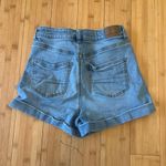 American Eagle Outfitters Blue Jean Shorts High-Waisted Cuffed Photo 1