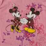 Disney Mickey Minnie Mouse  Store Vintage Pink Thermal Long Sleeve Graphic Shirt Photo 2