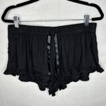 UGG  2-Piece Pajamas Shorts / Tank Shirt Black Sz Large Drawstring Super Soft Photo 6