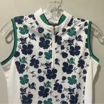 Callaway NWT Women's XS Golf Floral Sleeveless Blue Sleeveless Shirt MSRP $70 Photo 3