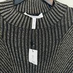 BCBGeneration Gold and Black Metallic Sweater Dress Size Large NWT Photo 5