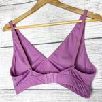Joyspun Unlined Soft Brushed Plunge Bralette Bra Lilac Size Large Pink Purple Photo 8