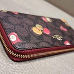Coach Long Zip Around Wallet In Signature Canvas With Ornament Print C7411 Photo 4