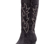 NWT VenusCelia Women’s Knee High Stretchy Fashion Boots – Size 7.5 Black Photo 0