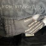 American Eagle  Black Distressed Mom Straight Jeans Photo 6