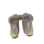 Birdies  Sparrow Pink Fringe Slip On Slide Sandals Boho Retro Bridal Womens 7 Photo 3