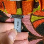 Anthropologie  Blank Orange Pink Floral Puff Sleeve Ruffle Top Photo 1