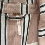 Free People  Uptown Girl Oversized Blazer in Pink Stripes 100% Cotton, Small‎ Photo 3