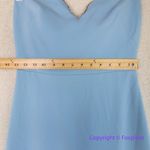 Monique Lhuillier ML Strapless Sweetheart Dress blue, size 4 Photo 7