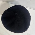Vintage Quiet Luxury Minimalist Old Money Winter Wool Black Beret Hat Photo 7