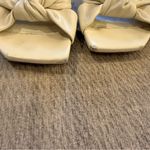 Jimmy Choo  Avenue 50 Cream Leather Mules with Knot Detail Kitten Heel 38.5 Photo 9