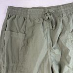 Aerie  L Large High Waisted Go For It Baggy Pull On Cargo Pants Green Boho Grunge Photo 5