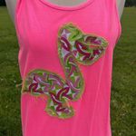 Comfort Colors Neon Pink Pelican Beach Tank Top Boutique Womens Oversized Small Photo 2
