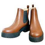 Coach  2” Branded Platform Leather Chelsea Boots w/ Stretch Panels & Pull-On Tab Photo 2