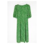 WAYF ‎ Floral Slit Leg Midi Dress M Green Photo 2