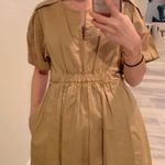 3.1 Phillip Lim Dress 2 Khaki Cotton Twill Short Sleeve Minimalist Neutral Trip Photo 5