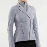 Lululemon Ride On Rock Blazer Moto Jacket Convertible Fossil Gray Size 4 Photo 11