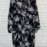 Spiritual Gangster  Black Floral Kimono Photo 0