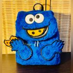 Lounge Fly  Sesame Street Cookie Monster Plush Cosplay Mini Backpack With Coin Bag Photo 7