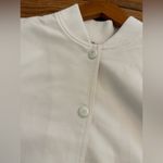 Jason Wu  Bomber Jacket Women's Size Medium Cream Button up Photo 2