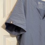 FIGS  Casma 3 Pocket Scrub Top Technical Collection Heathered Indigo FW1100 Small Photo 4