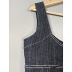 Boom Boom Jeans Gray Denim Dress Grunge Punk Bodycon Y2K Goth Size Medium M Photo 4