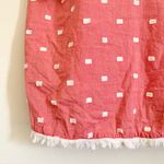 Aerie Pink Beaded Embroidered Tie Straps Tassel Top XS Photo 2