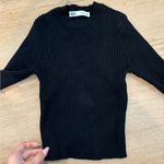 ZARA Black  ribbed long sleeve Photo 2