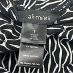 Ali Miles Blouse Women SZ Small Black White Cowl Neck Tunic Top Art To Wear Photo 1