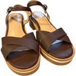 Journee Collection Journee HILAREE HEELED SANDALS IN FAUX Brown LEATHER Shoes Size 7 Photo 1