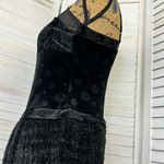 Anac by Kimi Velvet Faux Fur Sleeveless Sheath Dress Black Small Black Photo 5