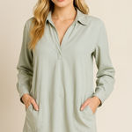 CP Shades  Linen Blend Dress - Size Medium Photo 0