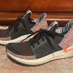 Adidas Ultraboost 19 Black Solar Orange Running Shoes $166 EUC Women's Size 6.5 Photo 0