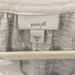 J.Jill - pure Jill-White, sheer, embroidered elastic sleeves- SOFT-long sleeve-XS Photo 1