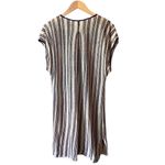 Linen/Silk Moda International Embroidered Bohemian￼ Midi Dress￼ Size M Photo 3