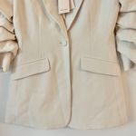 Cinq à Sept Cinq a Sept Crochet Lace Scrunched Cheyenne Blazer in Light Plaster Size 4 NWT Photo 7