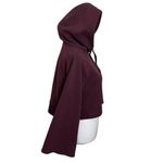 Athleta Steady State Crop Sweatshirt Hoodie Cropped Antique Burgundy Women’s XXS Photo 6