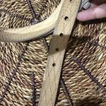 Michael Kors  Blue Tan‎ Leather  Belt - Silver Roller Buckle SIZE L 43” Diamond Photo 4