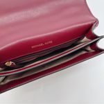 Michael Kors Mott Leather Chain Swag Crossbody Bag in Maroon Includes Dustbag Photo 7