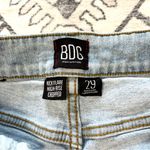 BDG Kick Flare High Rise Cropped Jeans in Light Distressed Wash Size 29 Photo 10
